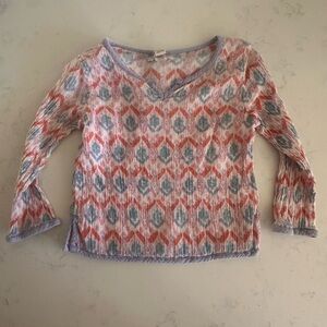 PEEK KIDS Little peanut blouse shirt size XL 18-14 months punk white orange